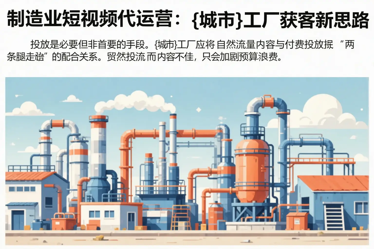 制造业短视频代运营：万源工厂获客新思路
